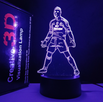 Football 3D Logo Night Light