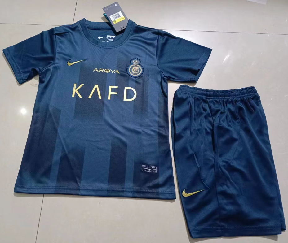 Kids Al-Nassr 2023/24 Ronaldo Away Jersey
