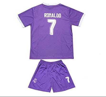 Ronald Kit Kids Real Madrid 2016/17 Ronaldo Away Kit – Legendary Ronaldo Kits