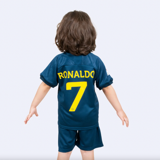 Kids Al-Nassr 2023/24 Ronaldo Away Jersey