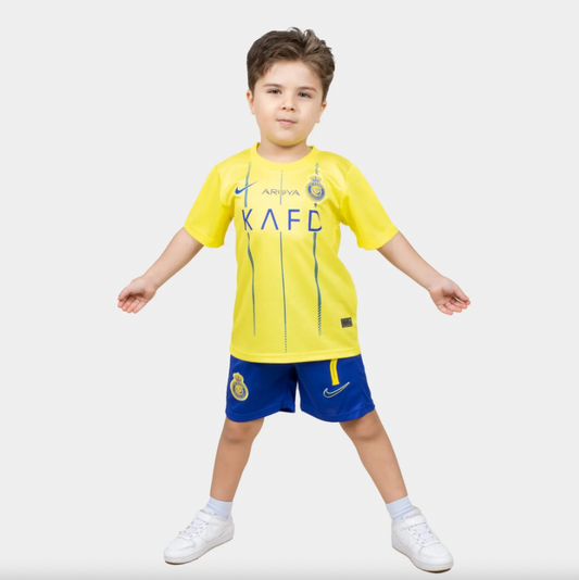 Kids Al-Nassr 2023/24 Ronaldo Home Kit